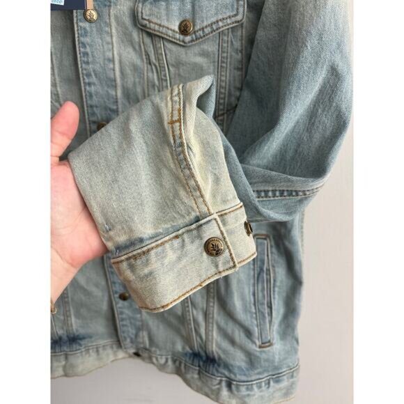 NWT Chubbies The Denim Trucker Jacket Size XL Light Vintage Wash - Picture 3 of 8